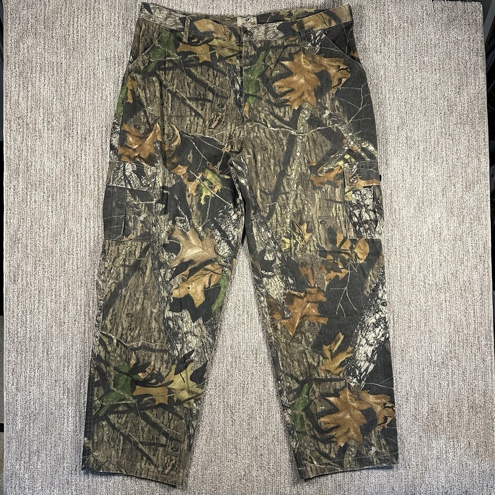 Mossy Oak CAMO Cargo Pants Break Up Country Adjustable Waist Men's 40-42" XL